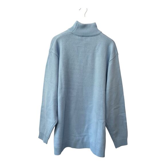 South Pole Vintage NWT Mens Sweater Size Medium Light Blue Oversized  Deadstock - Picture 2 of 4